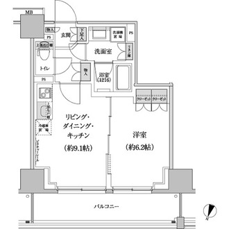 パークハビオ渋谷本町レジデンスの間取図