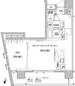 パークハビオ渋谷本町レジデンスの間取図