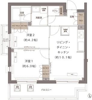 ヒューリックレジデンス豪徳寺の間取図