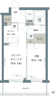 ヒューリックレジデンス豪徳寺の間取図