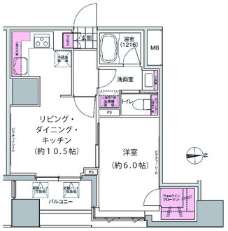 プレジリア東日本橋の間取図