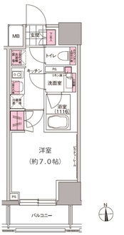 プレジリア東日本橋の間取図