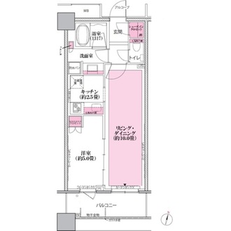 テラス渋谷美竹の間取図