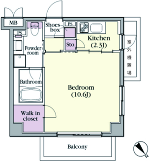 プラチナコート中目黒の間取図