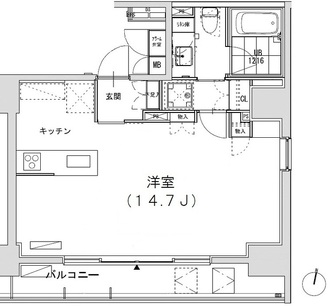 グランディオール広尾テラスの間取図