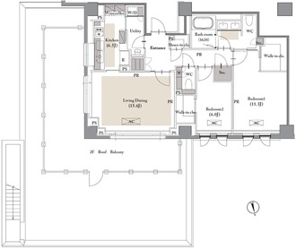 ＲＯＰＰＯＮＧＩ　ＰＬＡＣＩＤの間取図