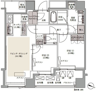 ブランズ四番町の間取図