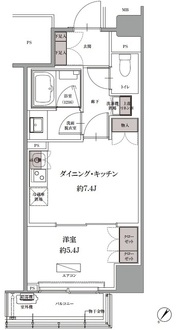 ＳＫナインティ門前仲町の間取図