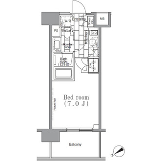パークハビオ目黒リバーサイドの間取図