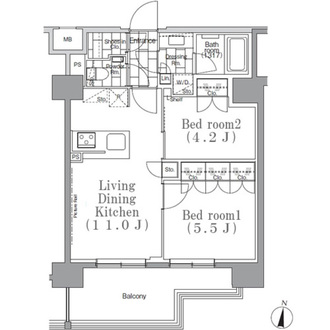 ＪＰｎｏｉｅ下高井戸の間取図