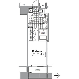 ザ・パークハビオ　蔵前の間取図