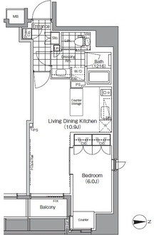 ザ・パークハビオ　蔵前の間取図