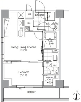 ザ・パークハビオ高円寺の間取図