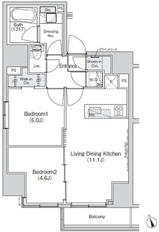 Ｂｅｌｌｅ　Ｖｕｅ新橋の間取図