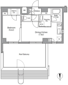 ボアビスタ門前仲町の間取図
