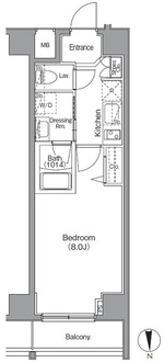 ボアビスタ門前仲町の間取図