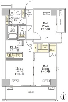 プレサーブ大倉山の間取図