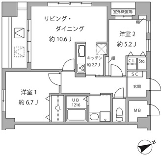 ＳｕｎＳｐｒｉｎｇＴｏｗｅｒの間取図