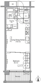 プレジリア代々木大山町の間取図
