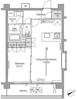 ラ・コルニーチェの間取図