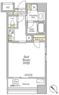 プラージュベイ横濱関内の間取図