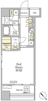 プラージュベイ横濱関内の間取図