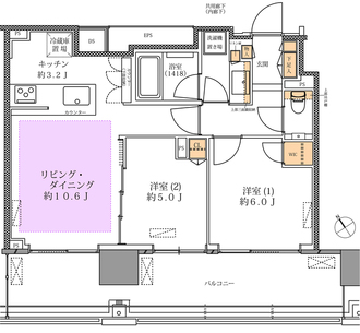 シティタワー目黒の間取図