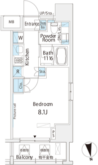 Ｂｅｌｌｅ　Ｖｕｅ　浅草橋の間取図