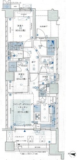 ザ・パークハウス東陽町翠賓閣の間取図