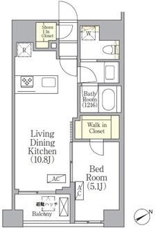 ＳＯＬＡＳＩＡ　ｒｅｓｉｄｅｎｃｅ　京橋の間取図