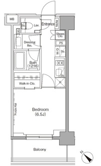 ザ・パークハビオ月島フロントの間取図