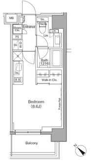ザ・パークハビオ月島フロントの間取図