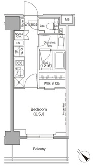 ザ・パークハビオ月島フロントの間取図