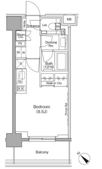ザ・パークハビオ月島フロントの間取図