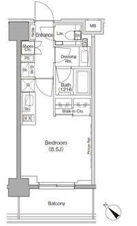 ザ・パークハビオ月島フロントの間取図