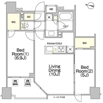 ジオエント赤羽の間取図
