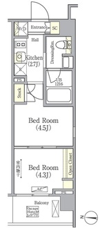 Ｈｅａｌｉｎｇ　Ｇａｔｅ　押上の間取図