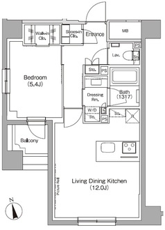 ザ・パークハビオ高円寺レジデンスの間取図