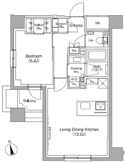 ザ・パークハビオ高円寺レジデンスの間取図