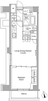 ザ・パークハビオ高円寺レジデンスの間取図