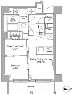 ザ・パークハビオ高円寺レジデンスの間取図