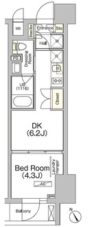 ＪＰｎｏｉｅ門前仲町の間取図