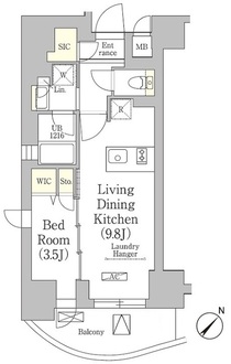 テラス月島の間取図