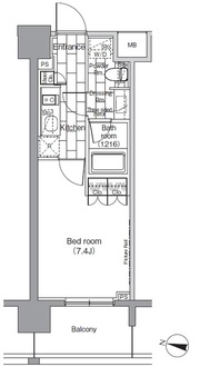 パークハビオ恵比寿の間取図