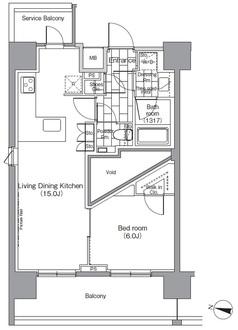 パークハビオ恵比寿の間取図