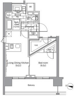 パークハビオ恵比寿の間取図