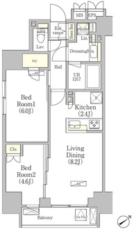 パークヴィラ恵比寿の間取図