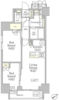 パークヴィラ恵比寿の間取図