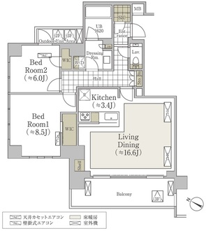 Ｓ．ＣＬＡＳＳＥ松濤の間取図
