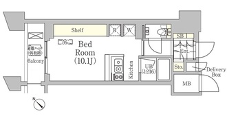 メゾンカルム日本橋馬喰町の間取図